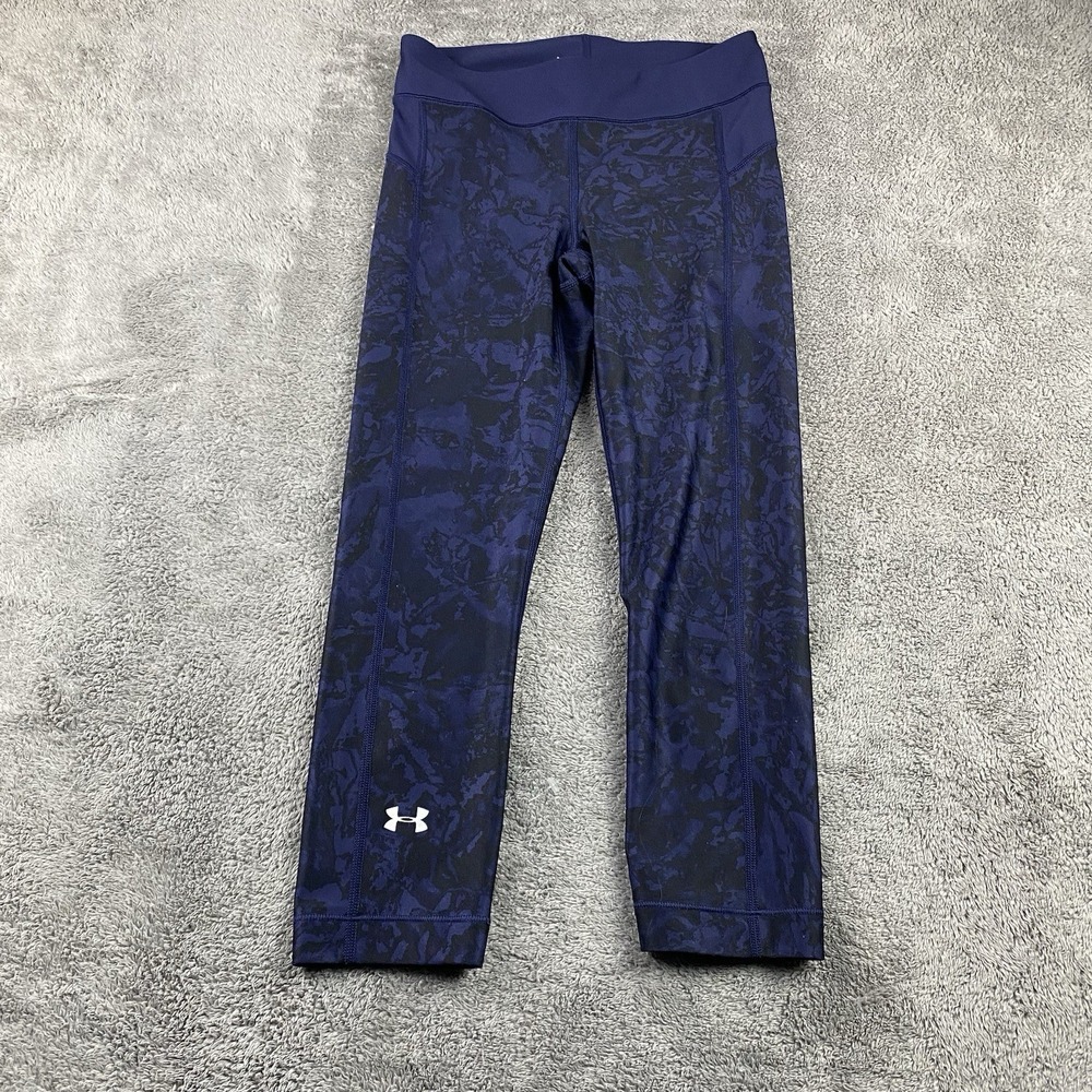 Under Armour Compression Cropped Leggings Womens XS Blue‎